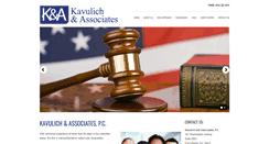 Desktop Screenshot of kavulichandassociates.com