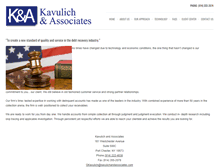Tablet Screenshot of kavulichandassociates.com